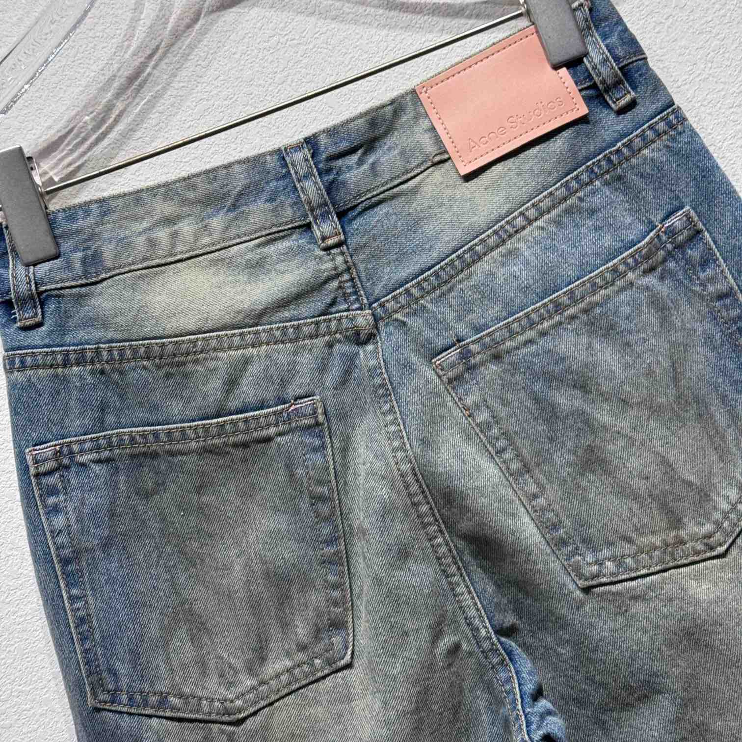 Acne Studios Mud Distressed Micro Flared Baggy Pants - DopestKickz