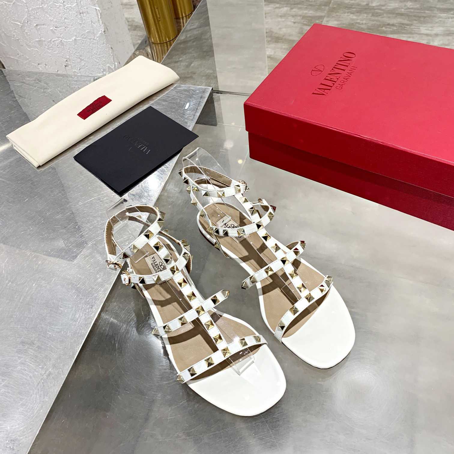 Valenti Garavani Rockstud Caged-straps Sandals - DopestKickz