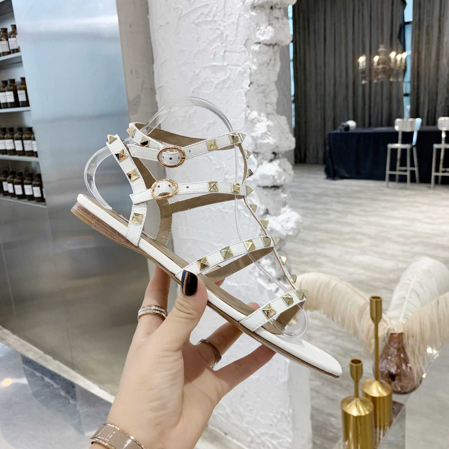 Valenti Garavani Rockstud Caged-straps Sandals - DopestKickz