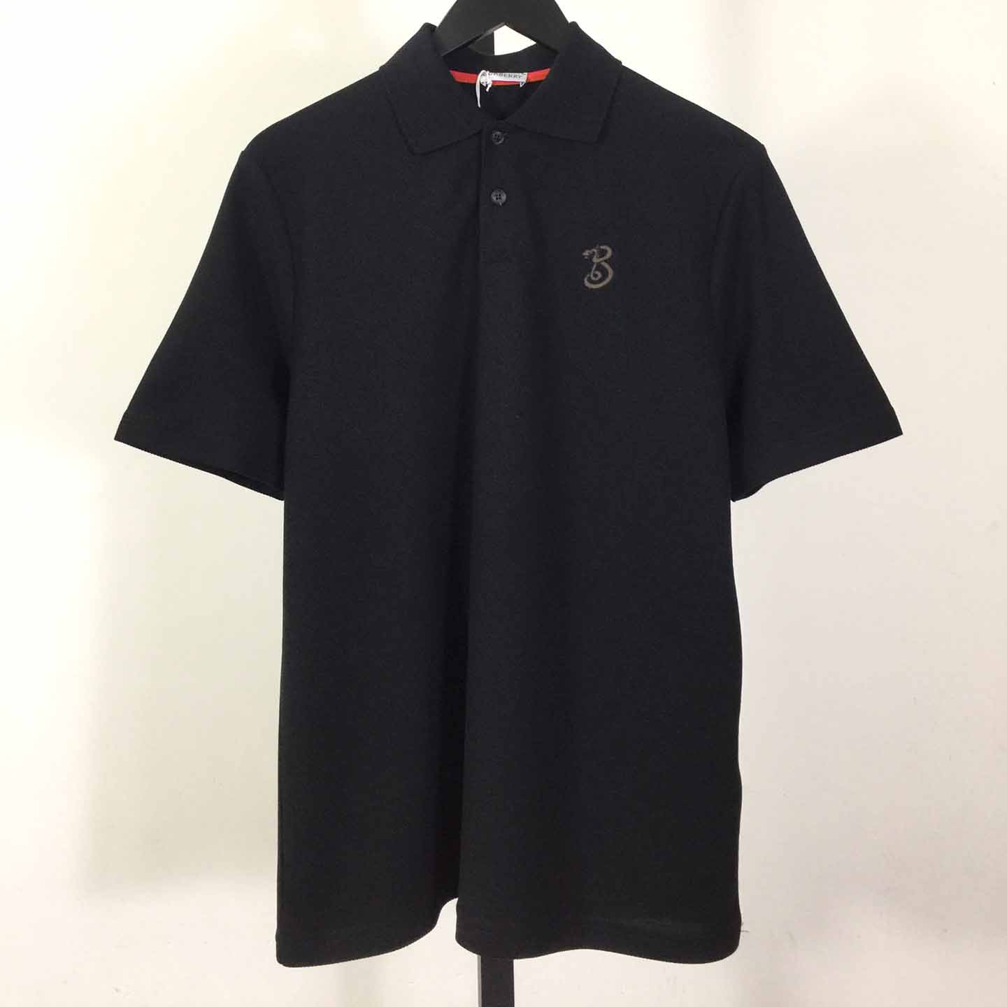 Burberry B Snake Cotton Polo Shirt - DopestKickz