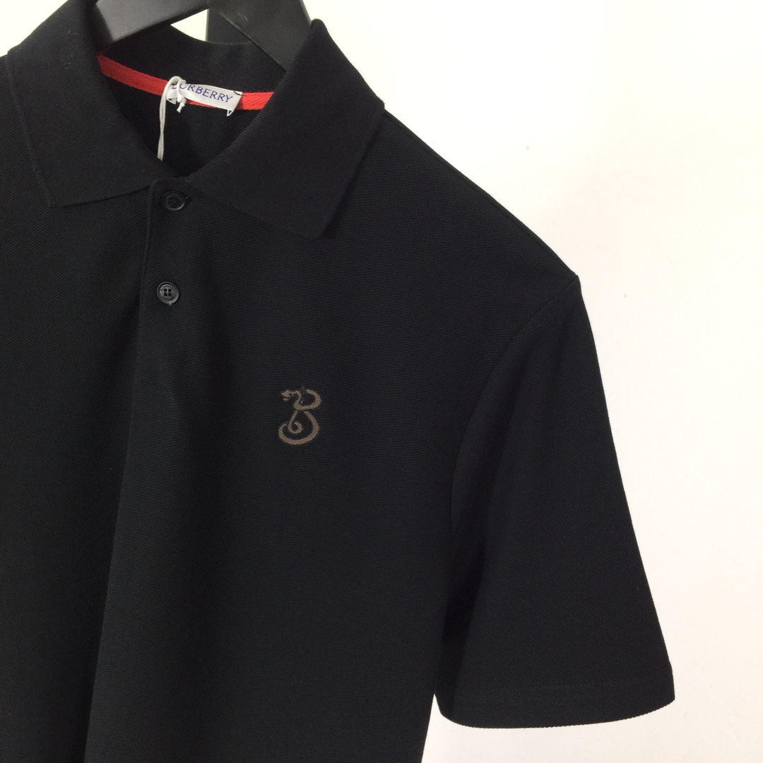 Burberry B Snake Cotton Polo Shirt - DopestKickz