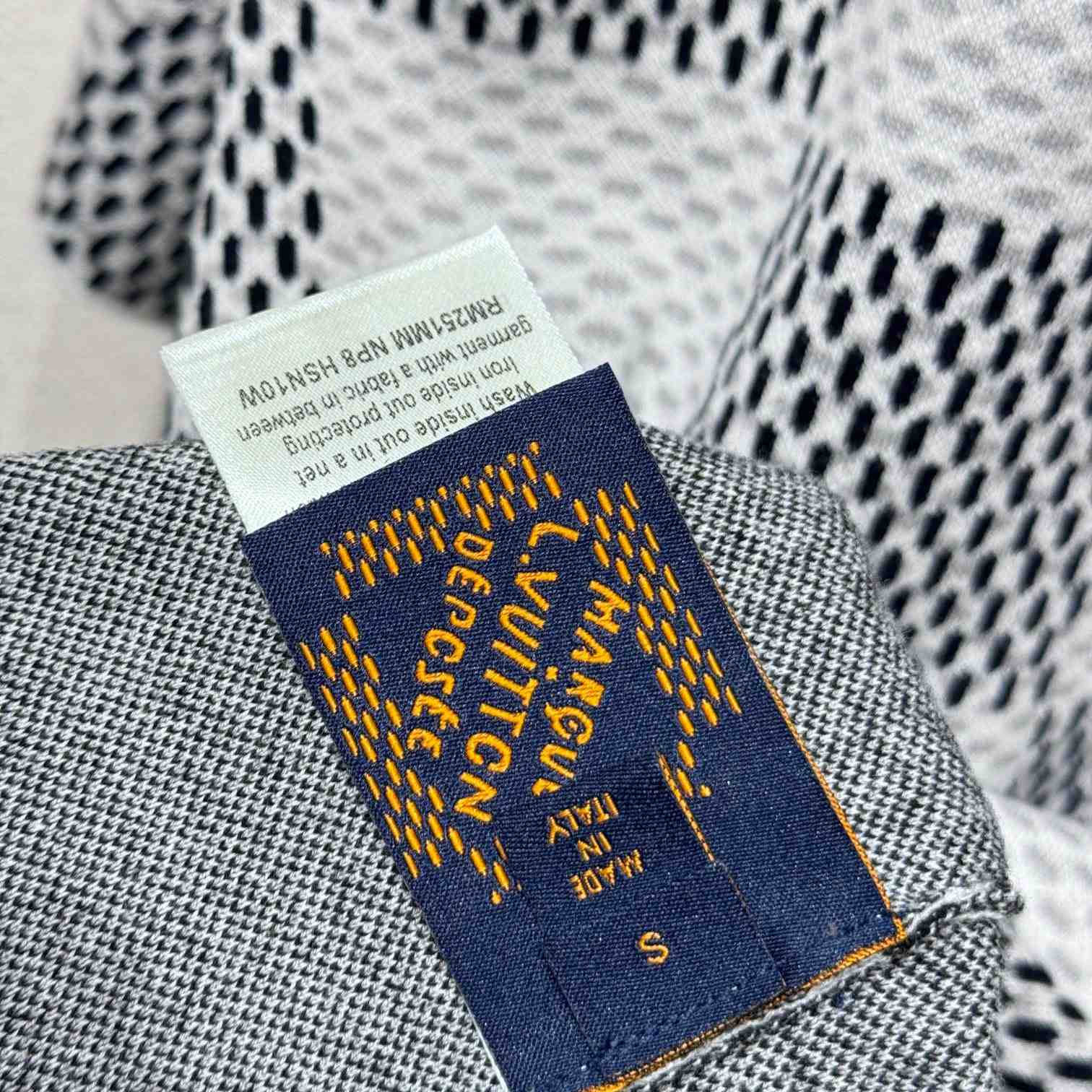 Louis Vuitton Damier Jacquard Short-Sleeved Crewneck   1AHEB7 - DopestKickz