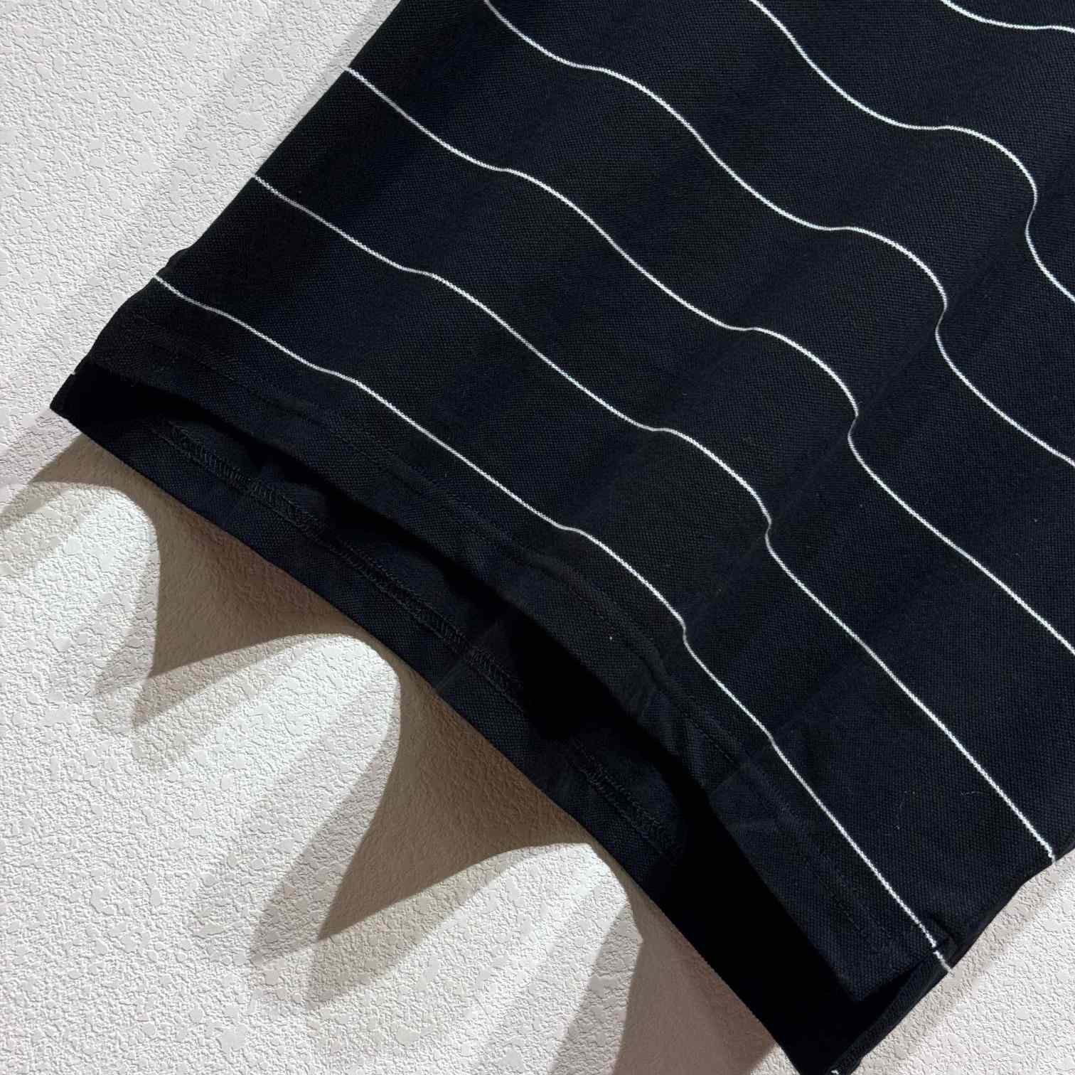 Saint Laurent Cassandre Polo Shirt In Striped Pique - DopestKickz