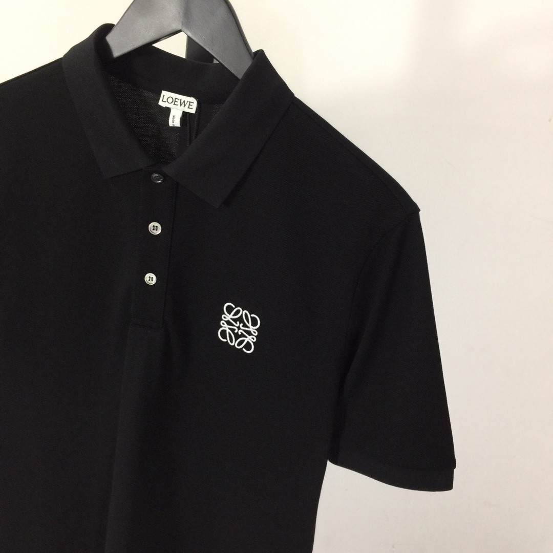 Loewe Logo Cotton Polo Shirt - DopestKickz