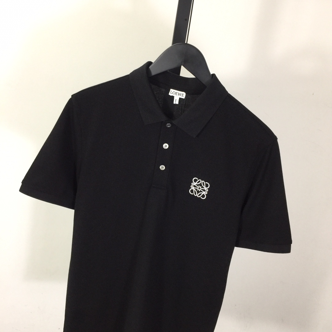 Loewe Logo Cotton Polo Shirt - DopestKickz