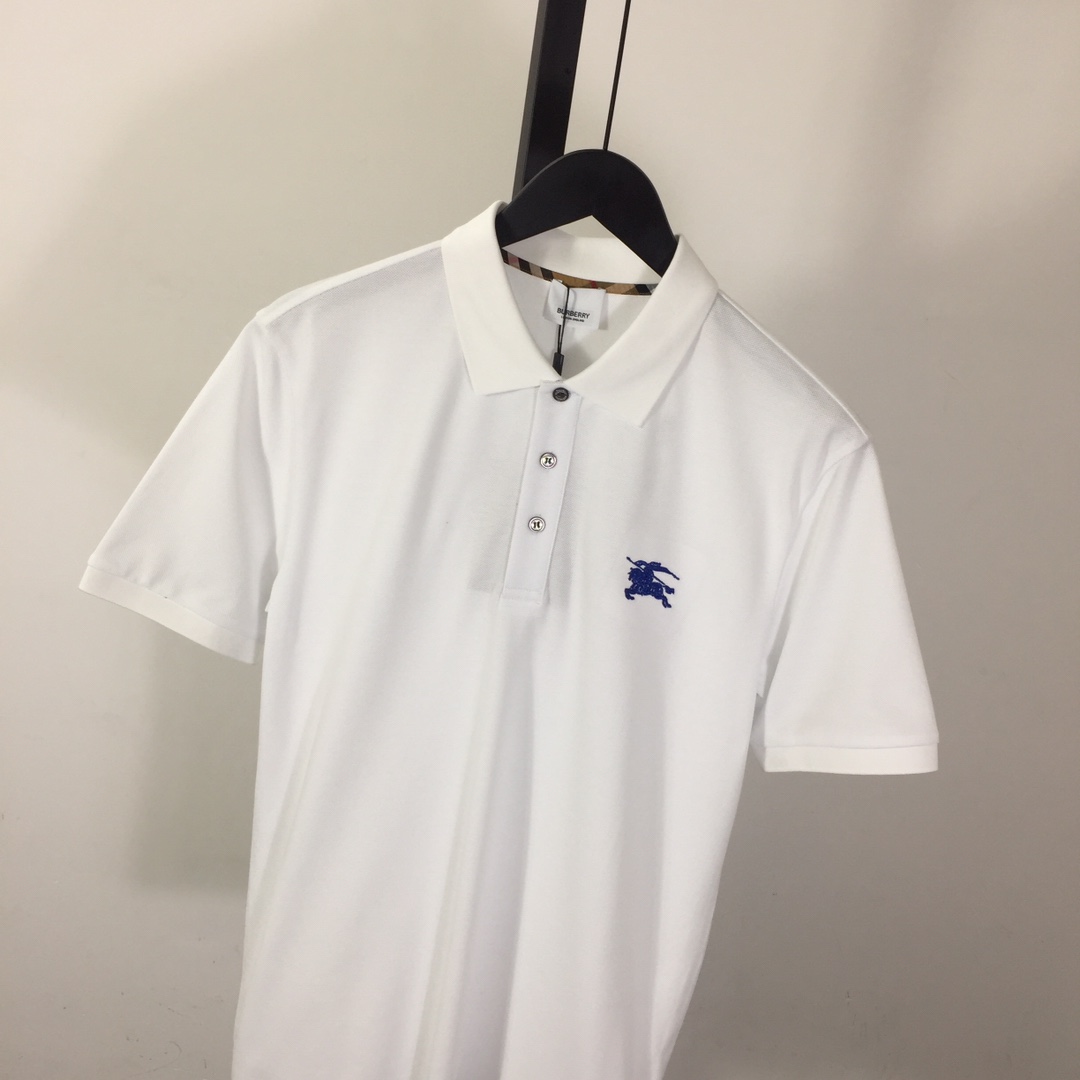 Burberry Logo Cotton Polo Shirt - DopestKickz