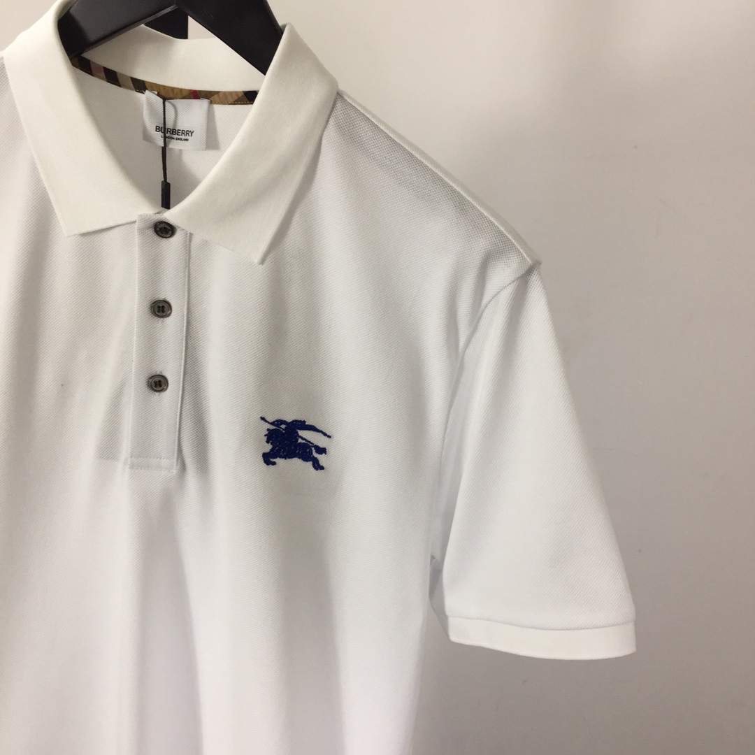Burberry Logo Cotton Polo Shirt - DopestKickz