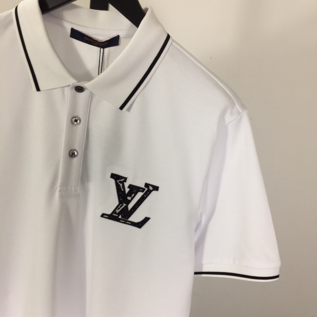 Louis Vuitton Short-Sleeved Cotton Polo Shirt    - DopestKickz