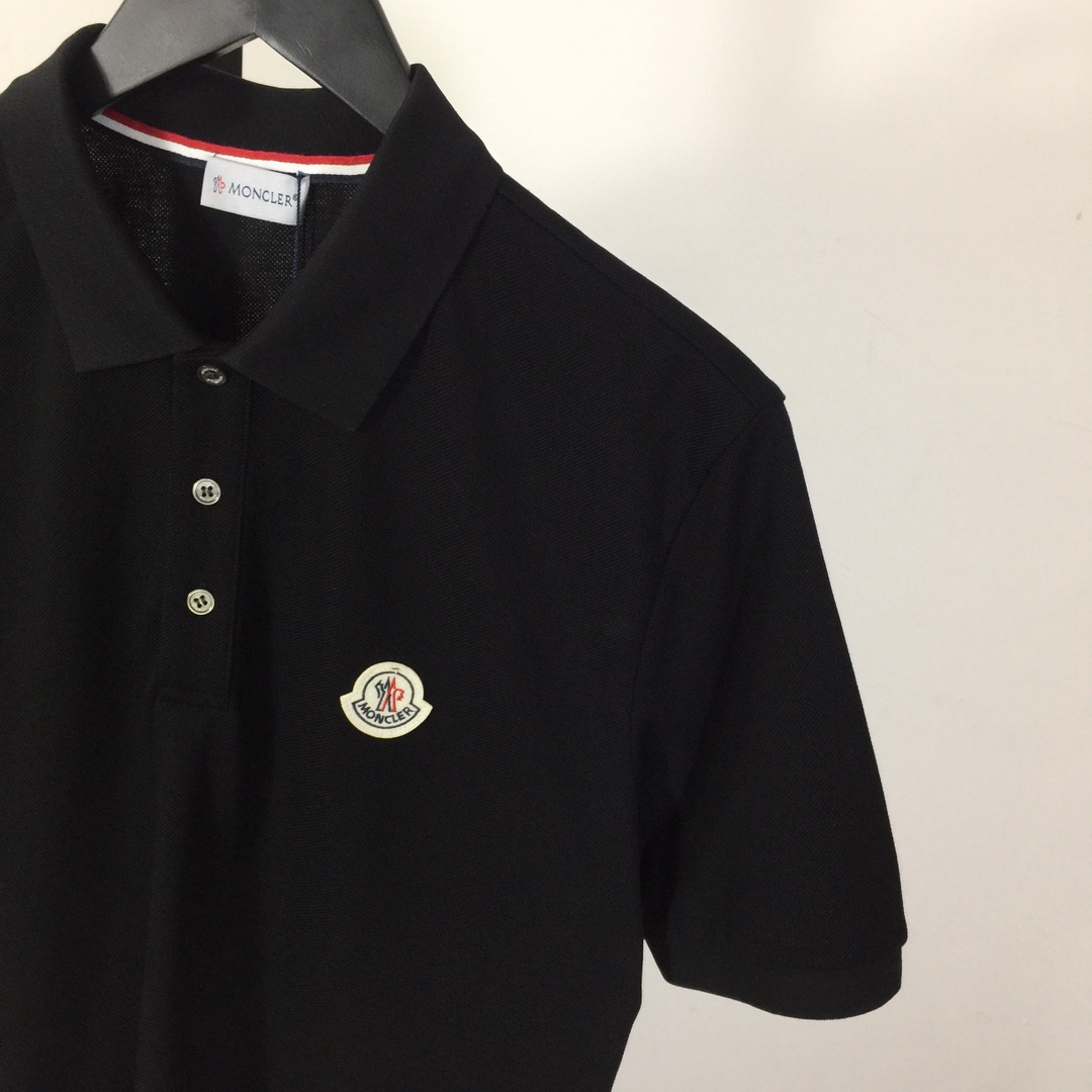Moncler Logo Cotton Polo Shirt - DopestKickz