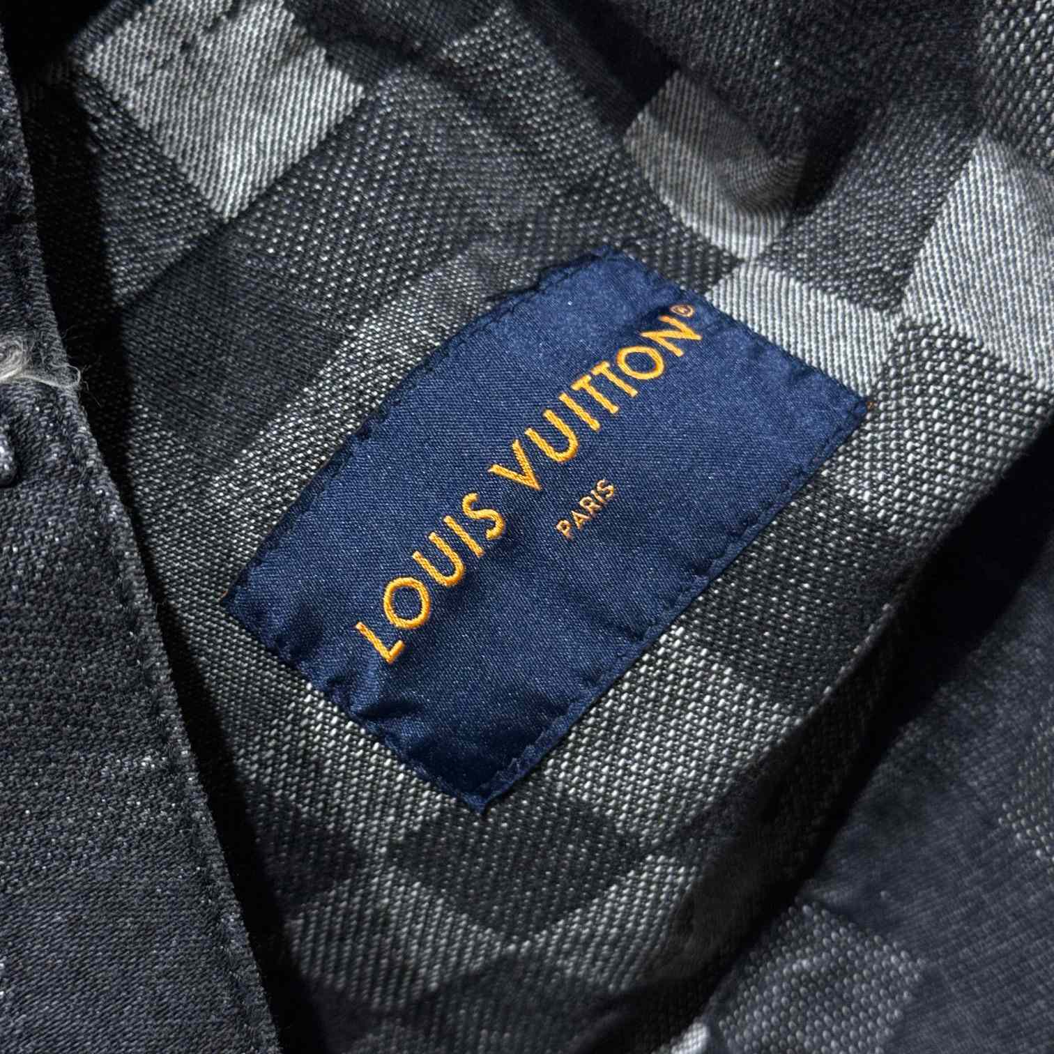 Louis Vuitton Damoflage Classic Denim Jacket  1AHEBJ - DopestKickz