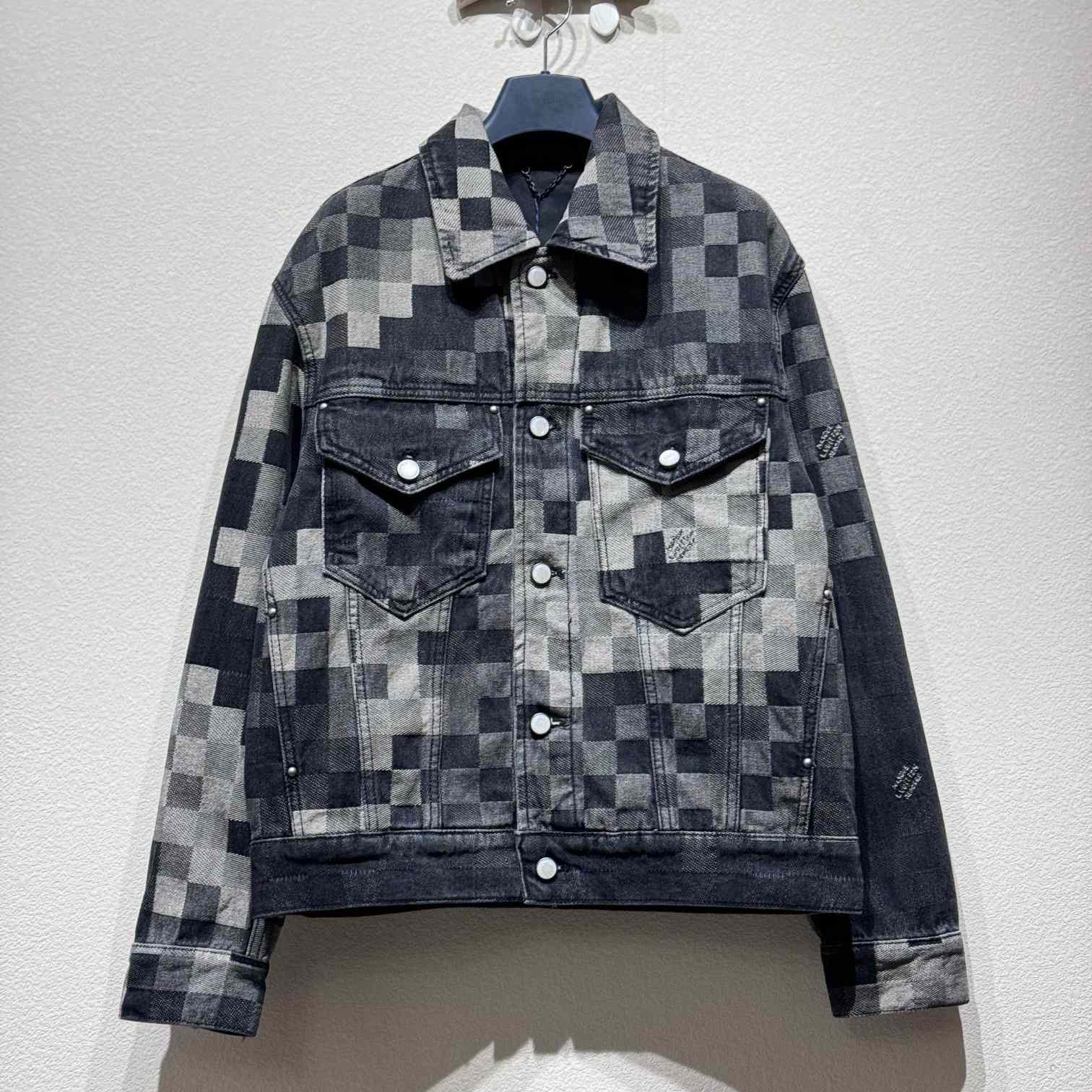 Louis Vuitton Damoflage Classic Denim Jacket  1AHEBJ - DopestKickz
