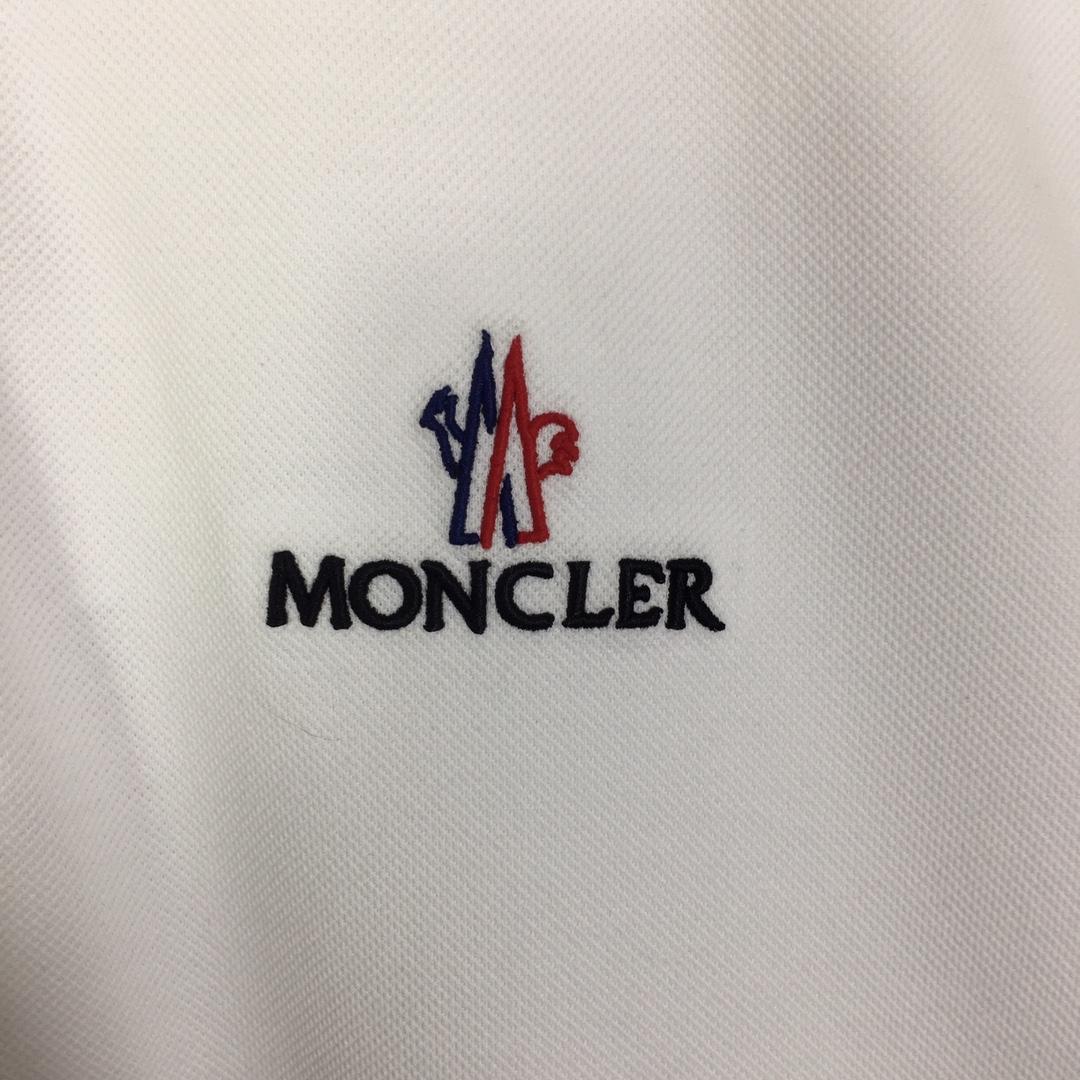 Moncler Logo Cotton Polo Shirt - DopestKickz
