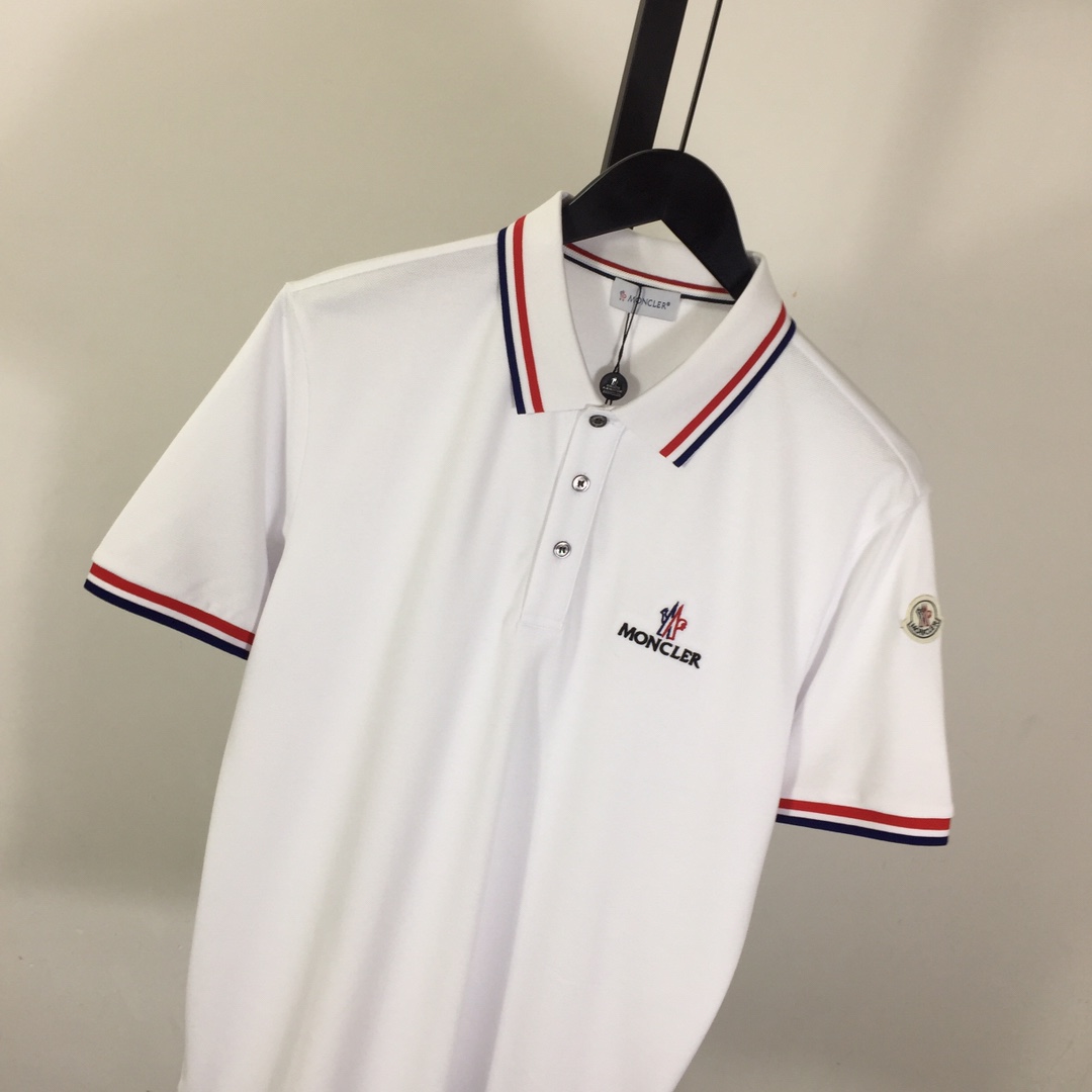 Moncler Logo Cotton Polo Shirt - DopestKickz