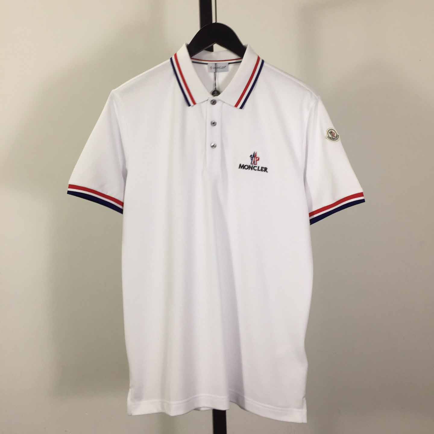 Moncler Logo Cotton Polo Shirt - DopestKickz