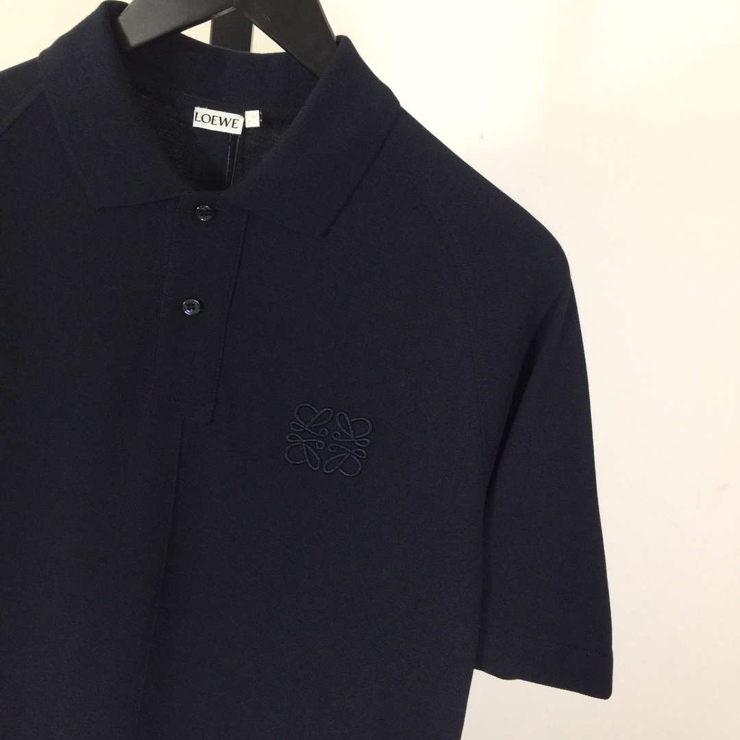 Loewe Logo Cotton Polo Shirt - DopestKickz