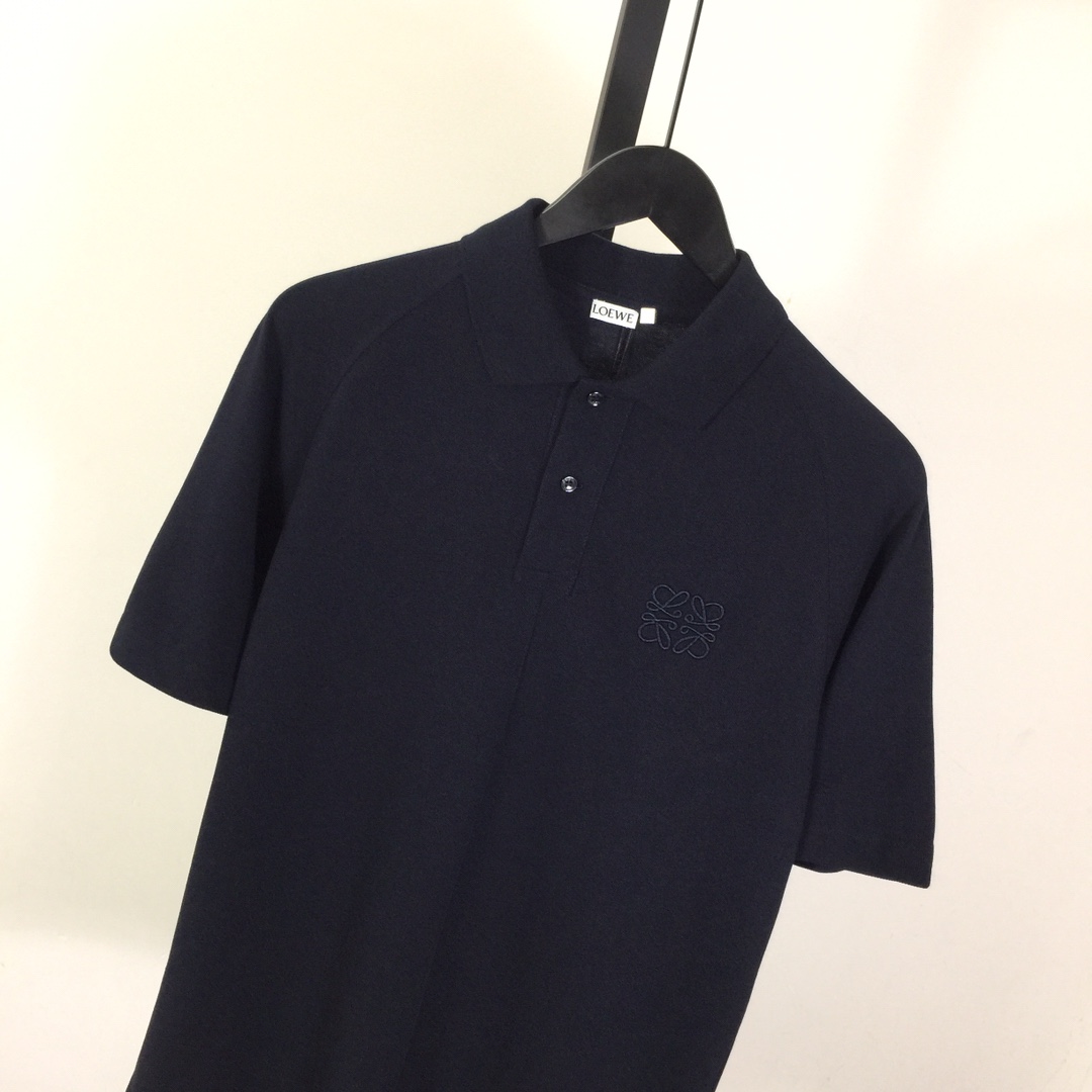 Loewe Logo Cotton Polo Shirt - DopestKickz