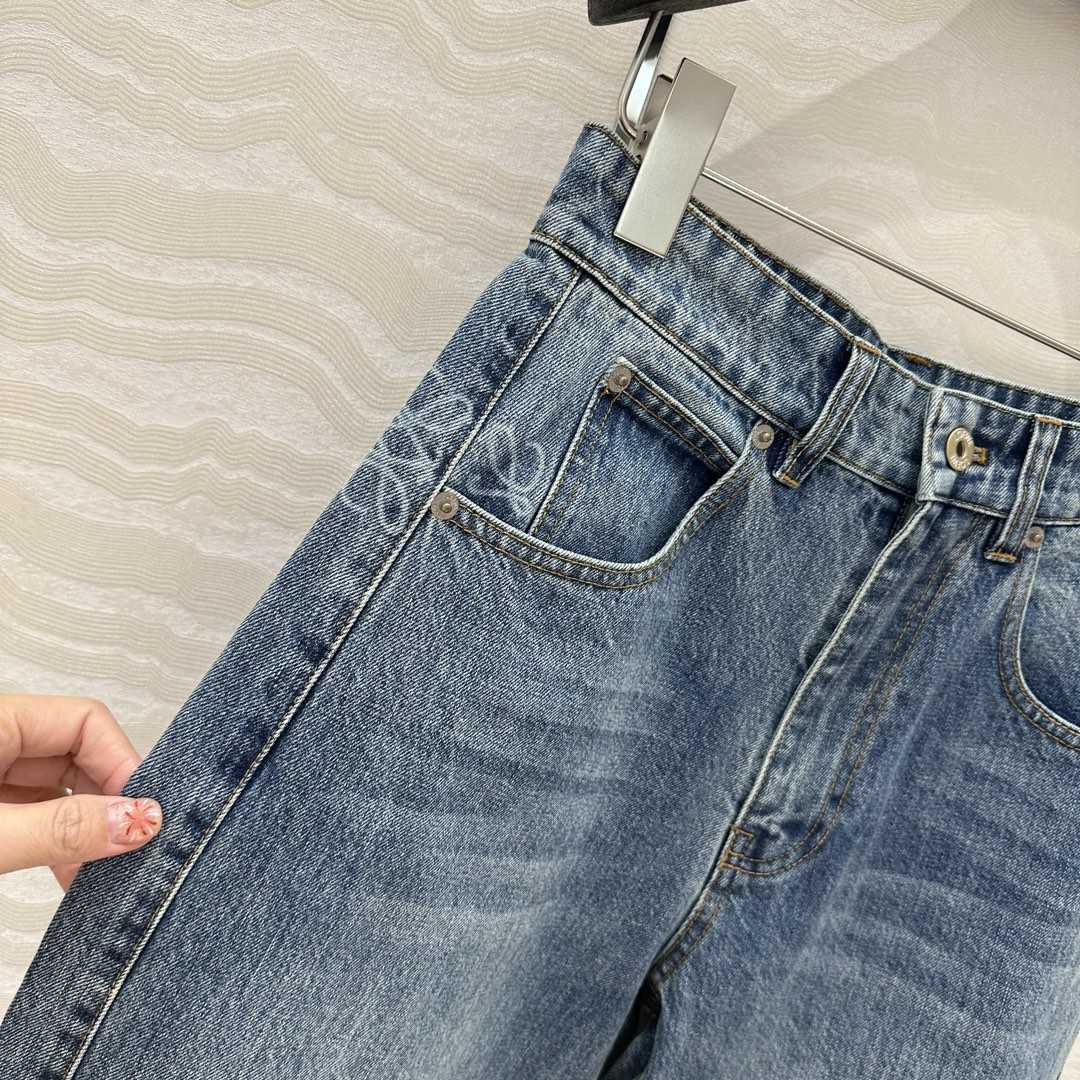 Loewe Anagram Barrel Jeans In Denim - DopestKickz