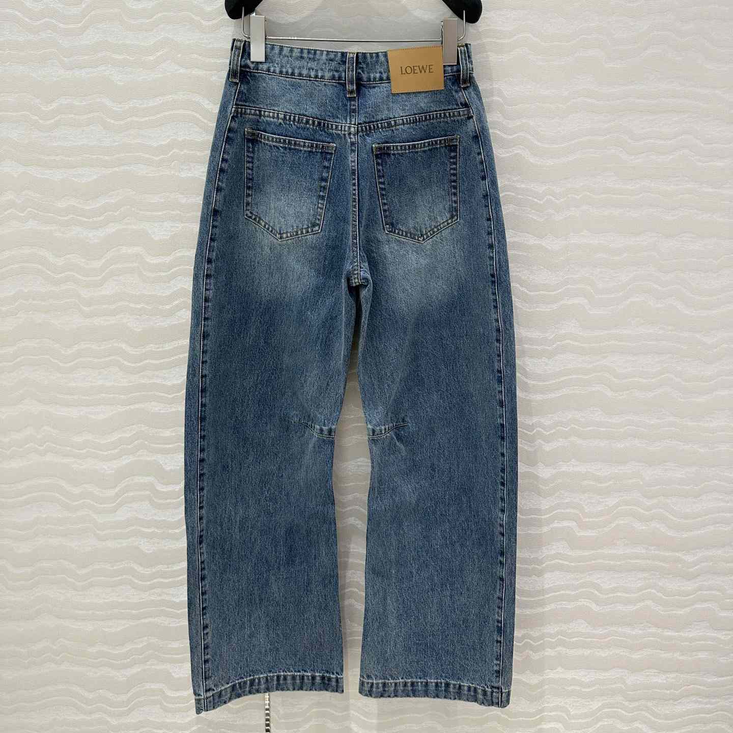 Loewe Anagram Barrel Jeans In Denim - DopestKickz