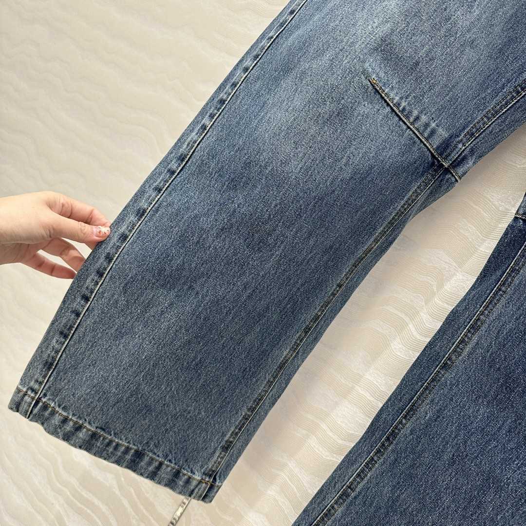 Loewe Anagram Barrel Jeans In Denim - DopestKickz