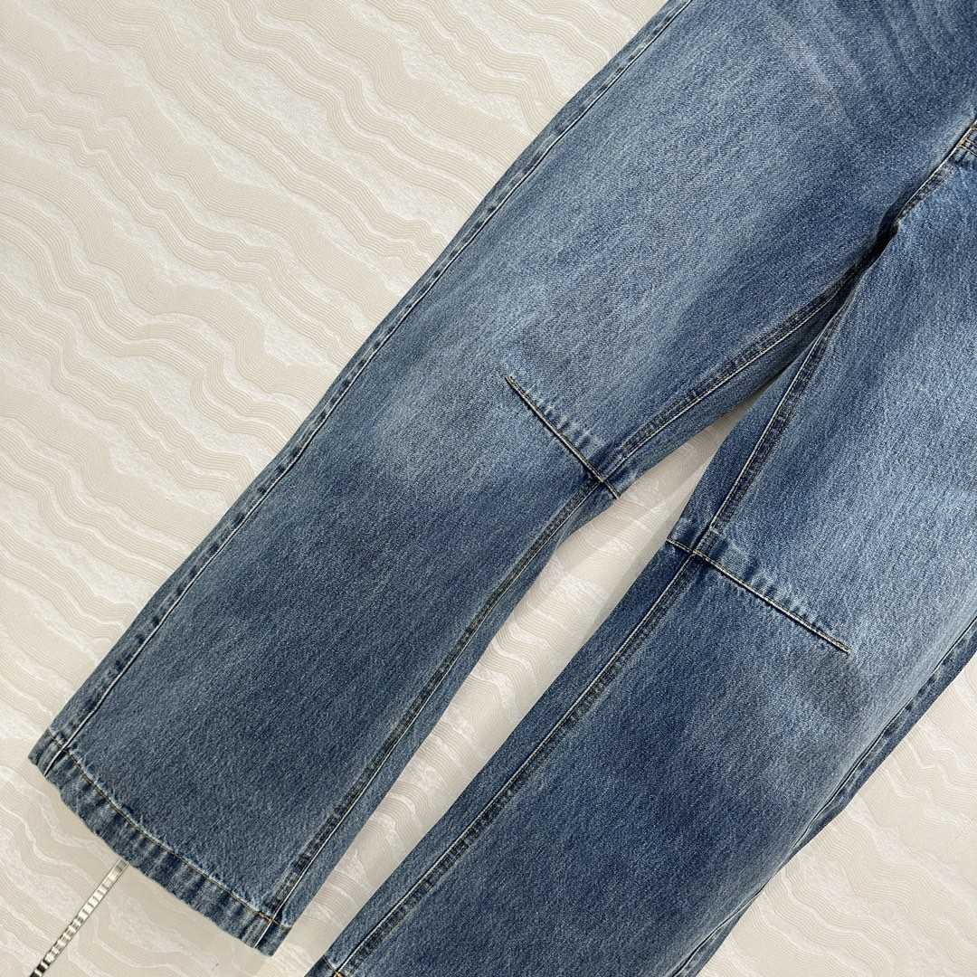 Loewe Anagram Barrel Jeans In Denim - DopestKickz