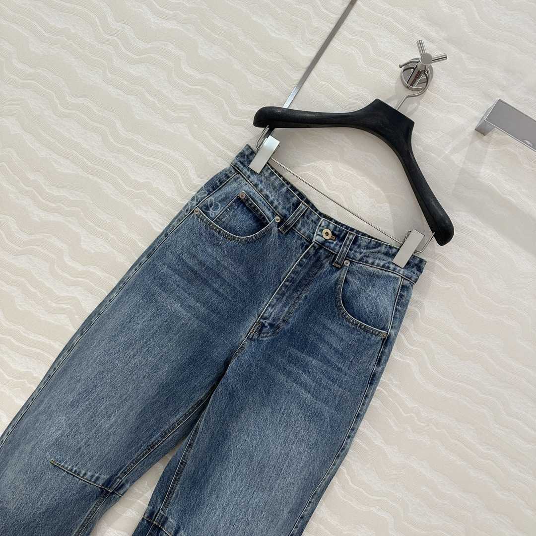 Loewe Anagram Barrel Jeans In Denim - DopestKickz