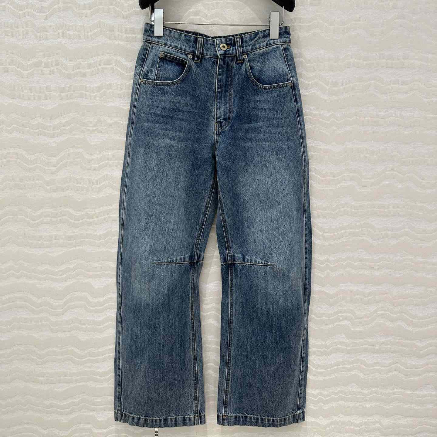 Loewe Anagram Barrel Jeans In Denim - DopestKickz