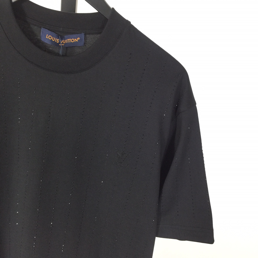 Louis Vuitton Cotton T-Shirt With Crystal - DopestKickz