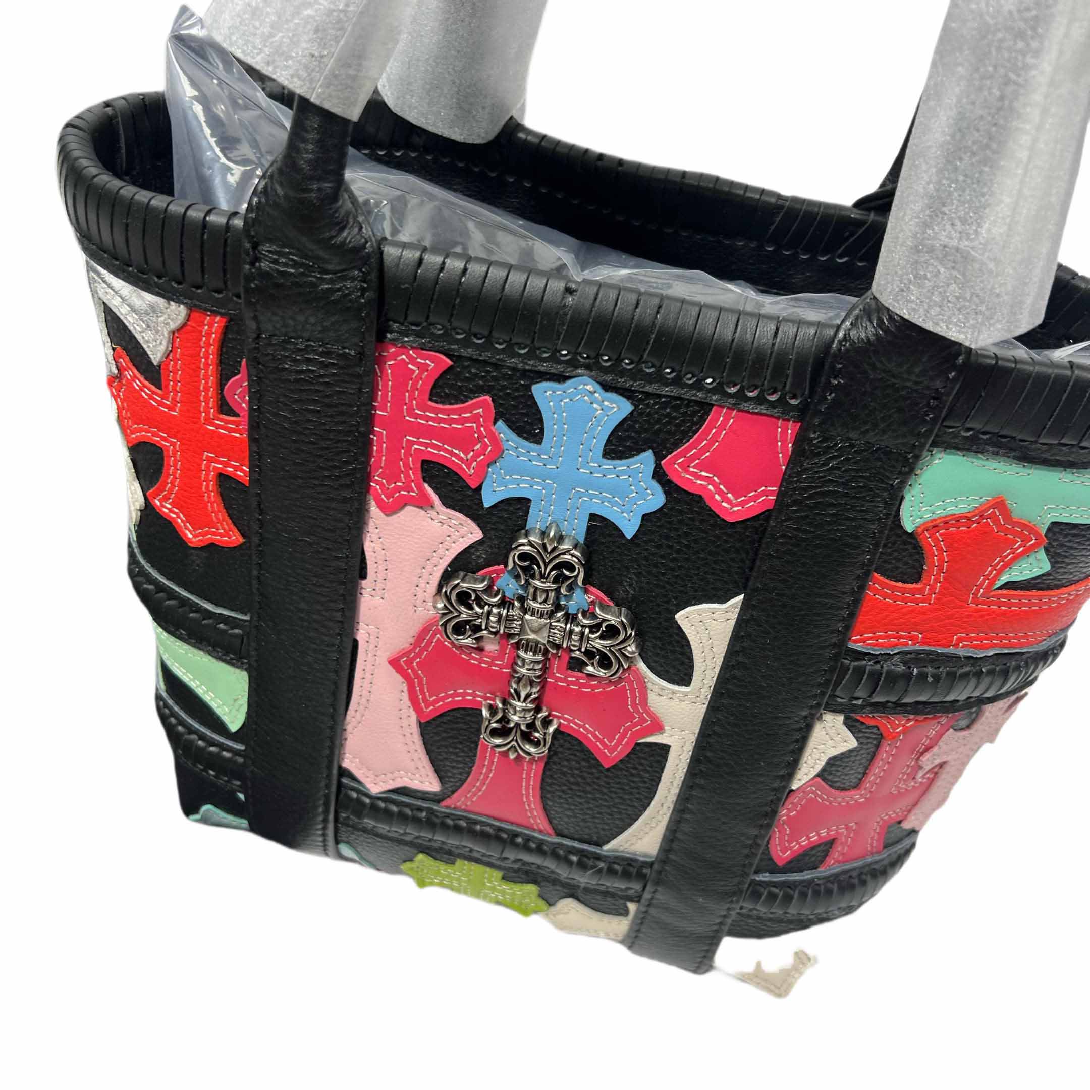Chrome Heart Cross Patch Tote Bag  32-20.5-20.5cm - DopestKickz