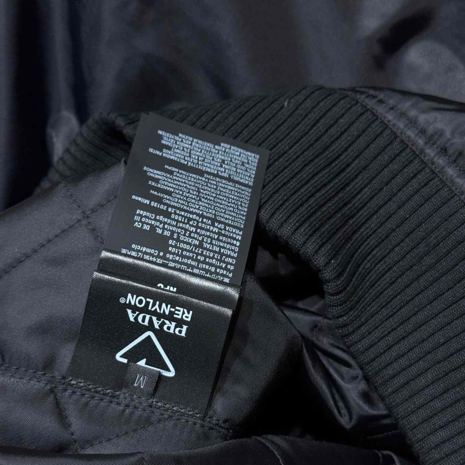 Prada Triangle-Logo Zipped Bomber Jacket  - DopestKickz