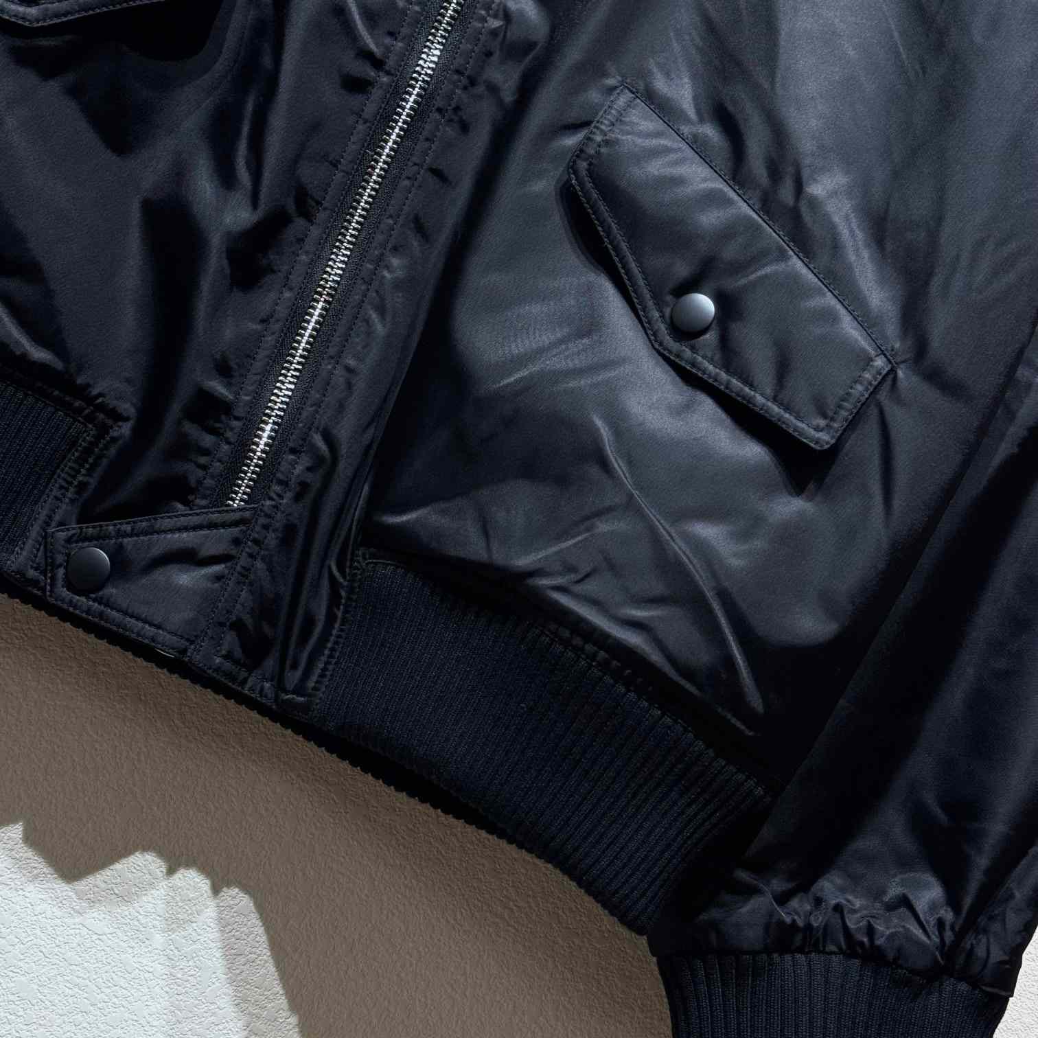 Prada Triangle-Logo Zipped Bomber Jacket  - DopestKickz