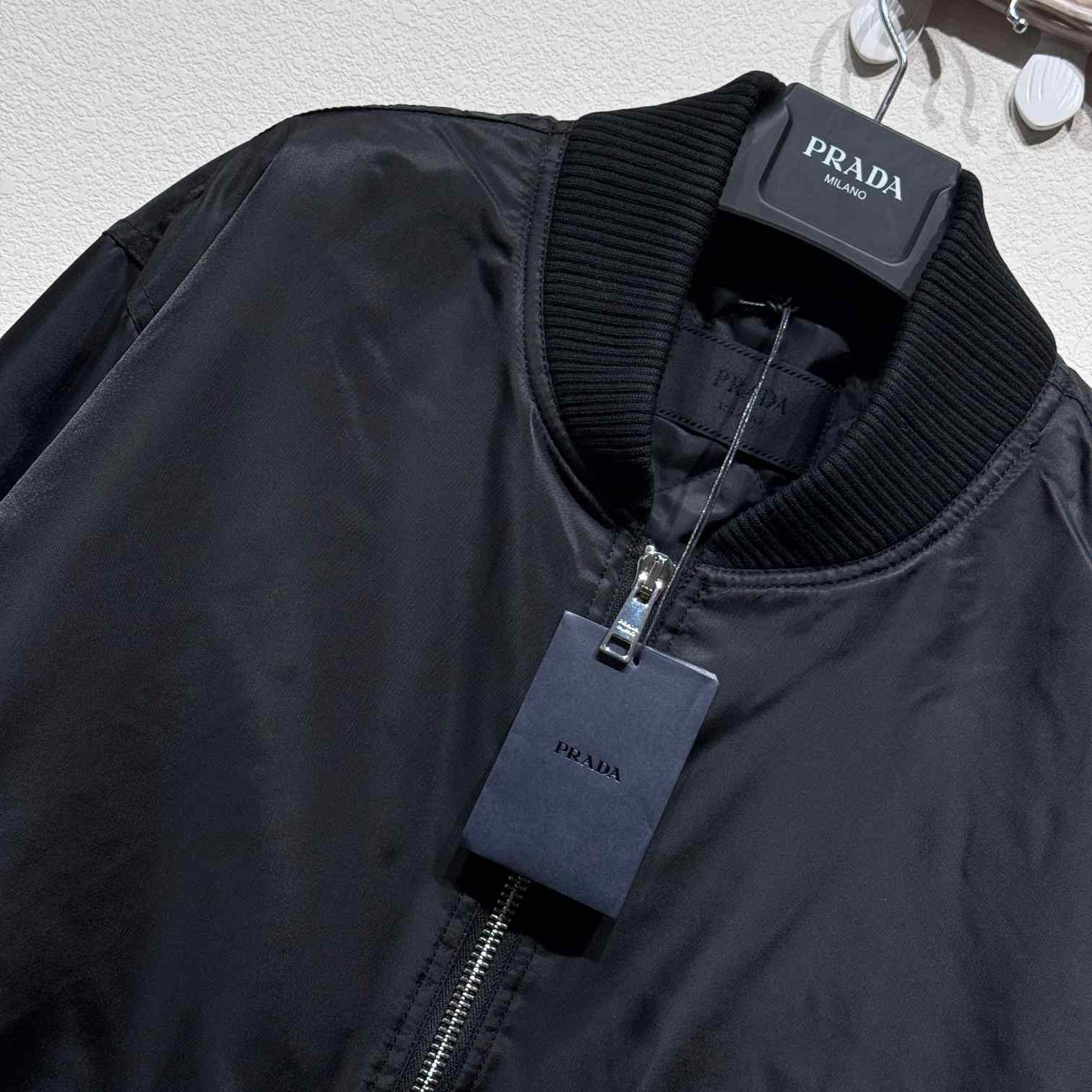 Prada Triangle-Logo Zipped Bomber Jacket  - DopestKickz