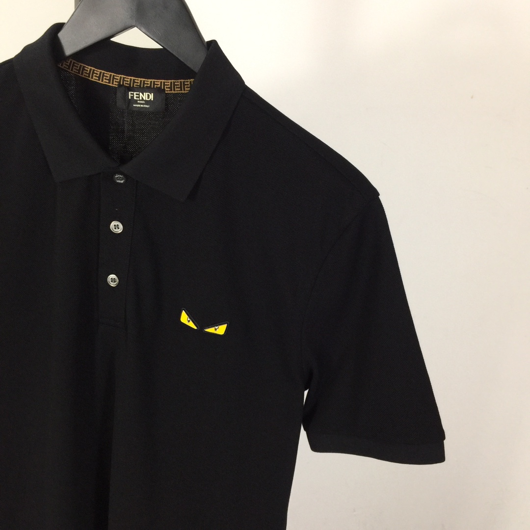 Fendi Logo Cotton Polo Shirt - DopestKickz