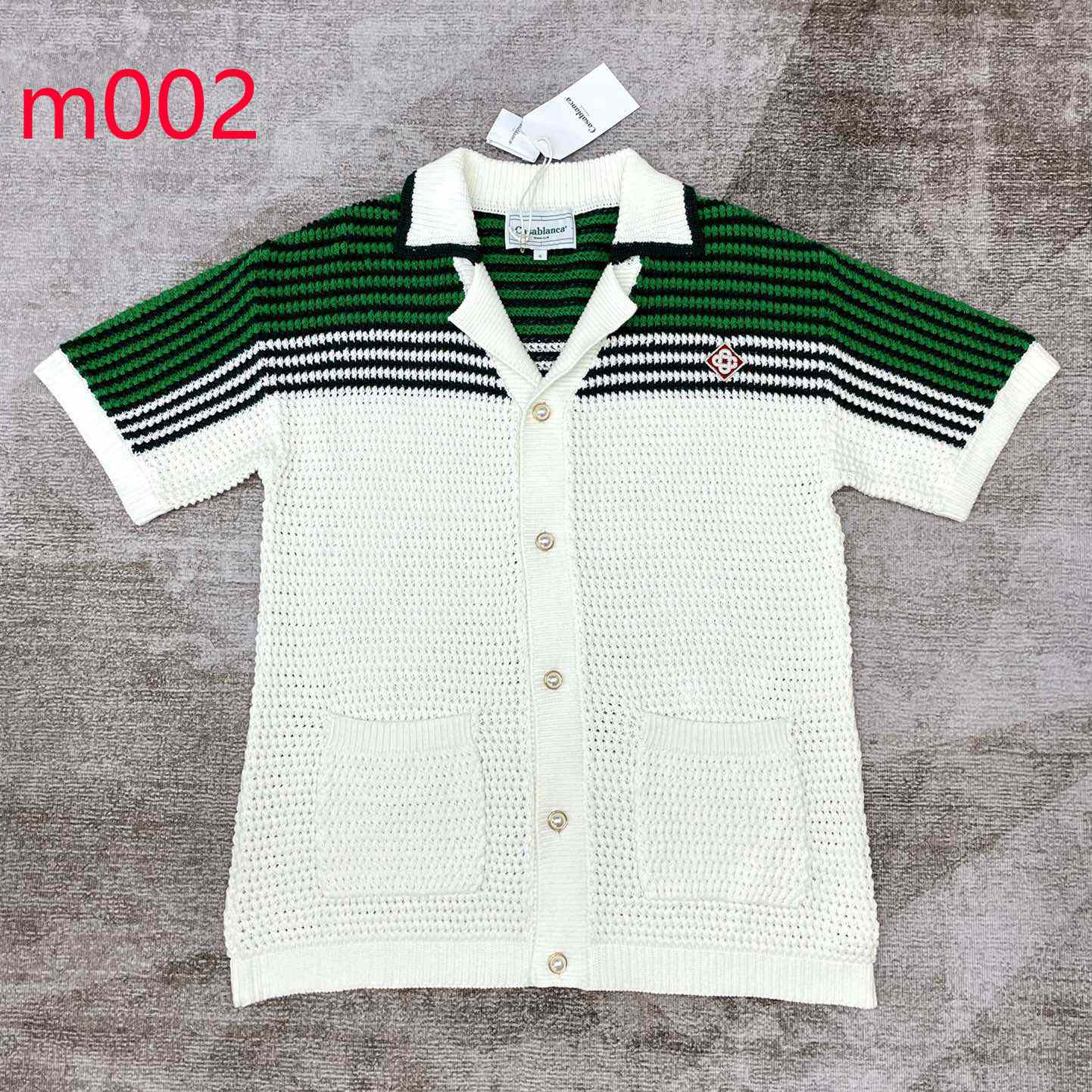 Casablanca Knit Polo Shirt   m002 - DopestKickz