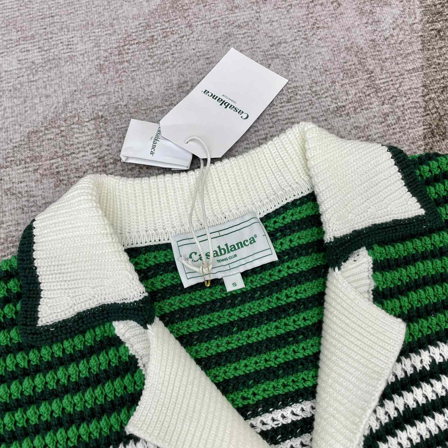 Casablanca Knit Polo Shirt   m002 - DopestKickz
