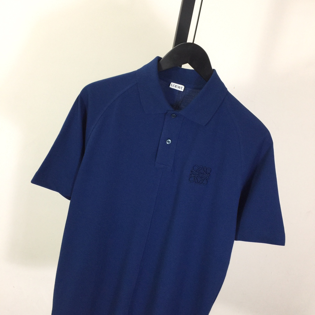 Loewe Logo Cotton Polo Shirt - DopestKickz