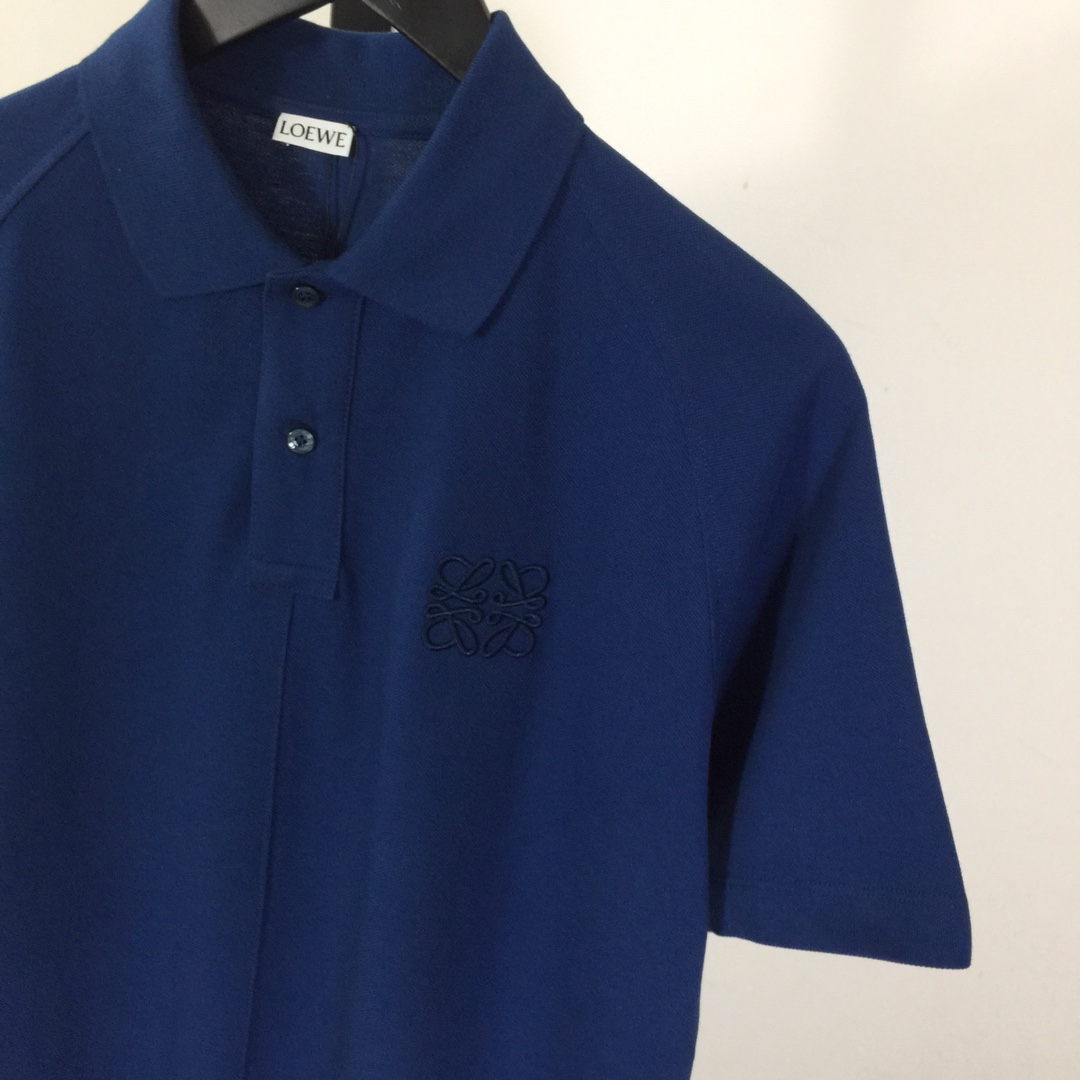Loewe Logo Cotton Polo Shirt - DopestKickz