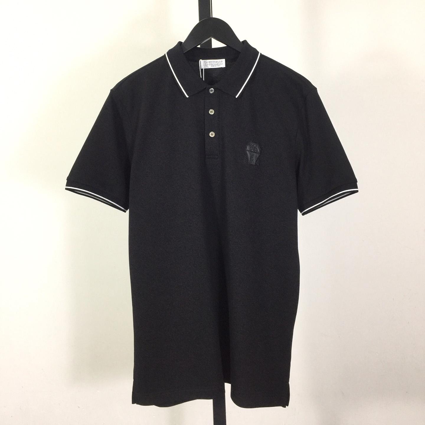 Brunello Cucinelli Short-Sleeved Cotton Polo Shirt    - DopestKickz