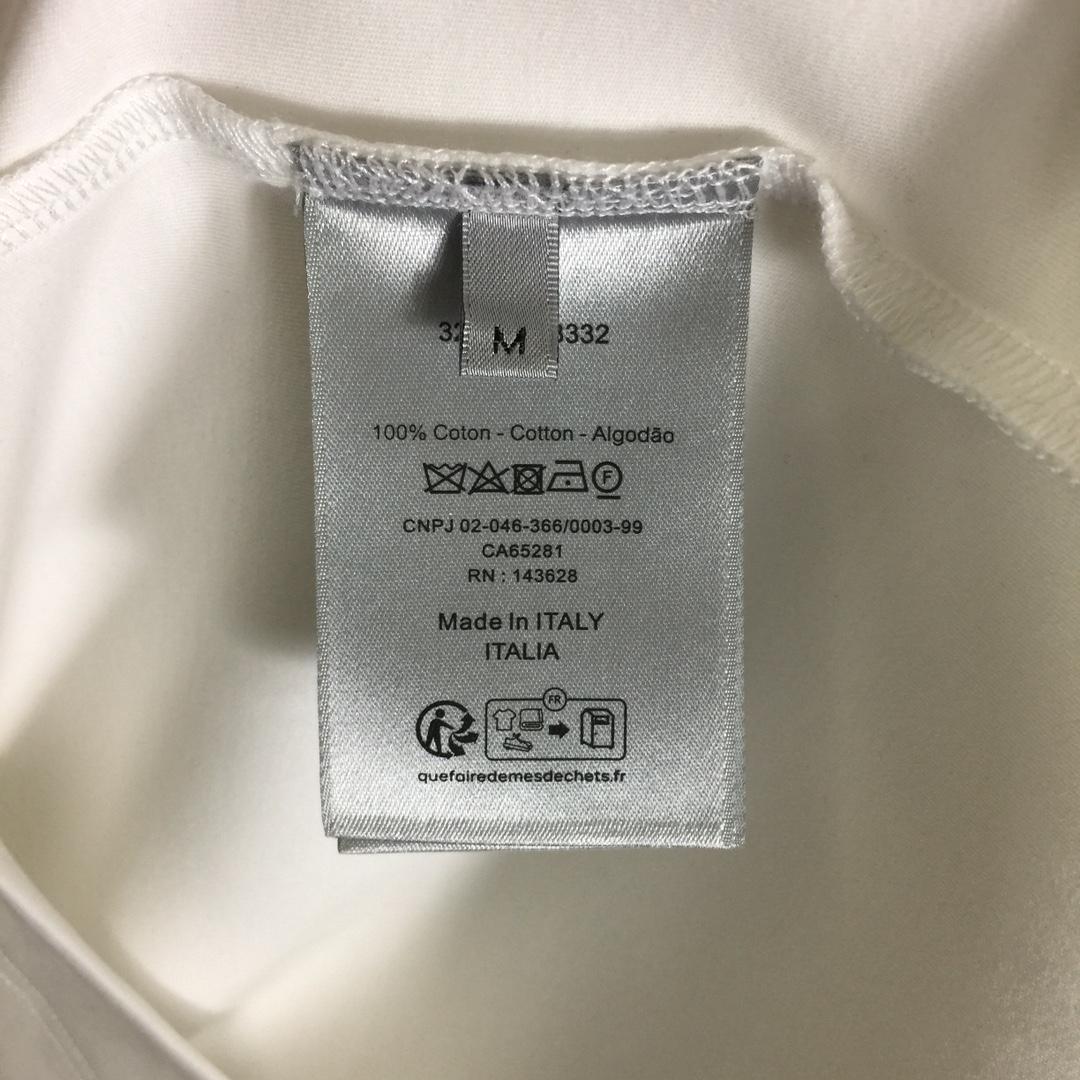 Dior Cotton T-Shirt With Bee Embroidery - DopestKickz