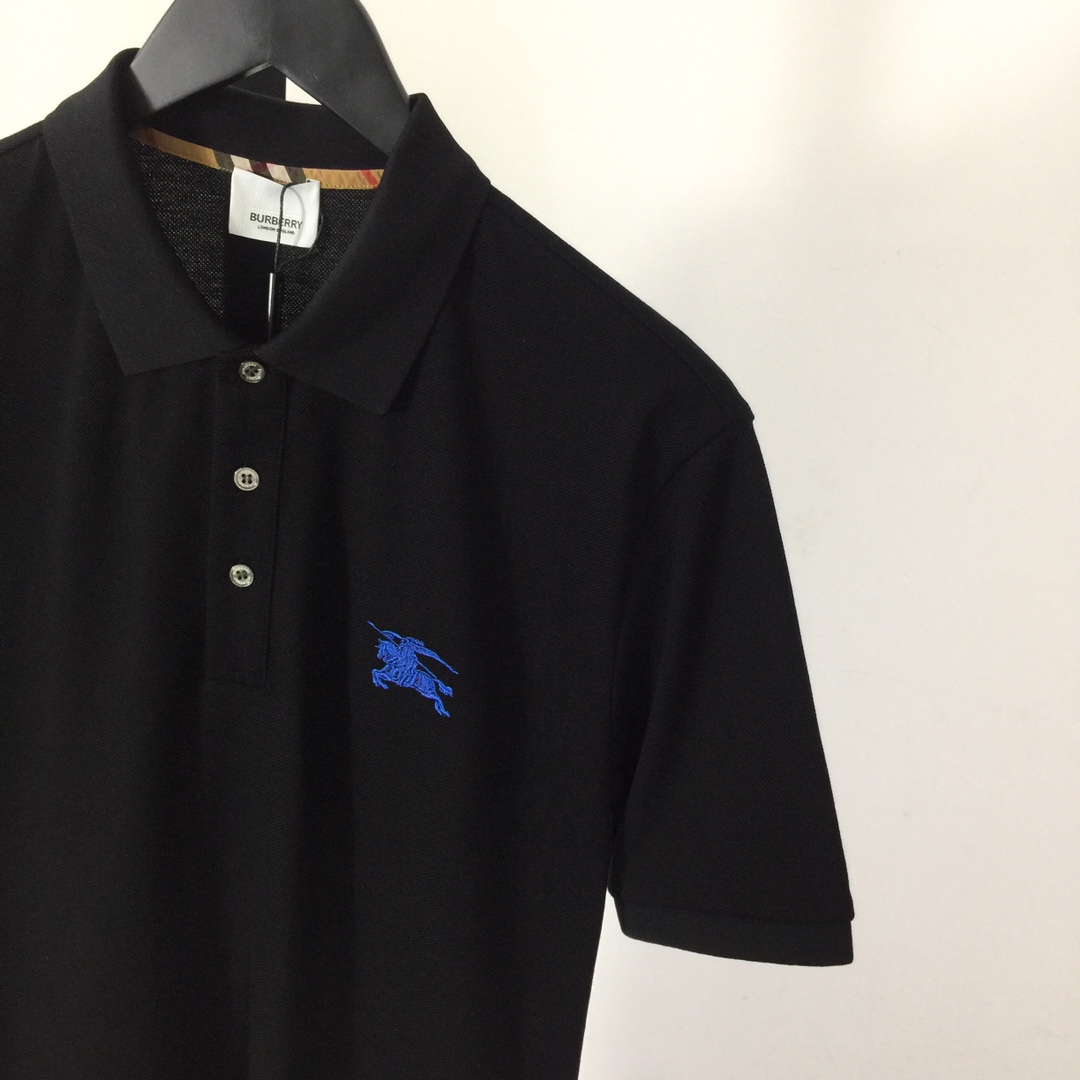 Burberry Logo Cotton Polo Shirt - DopestKickz