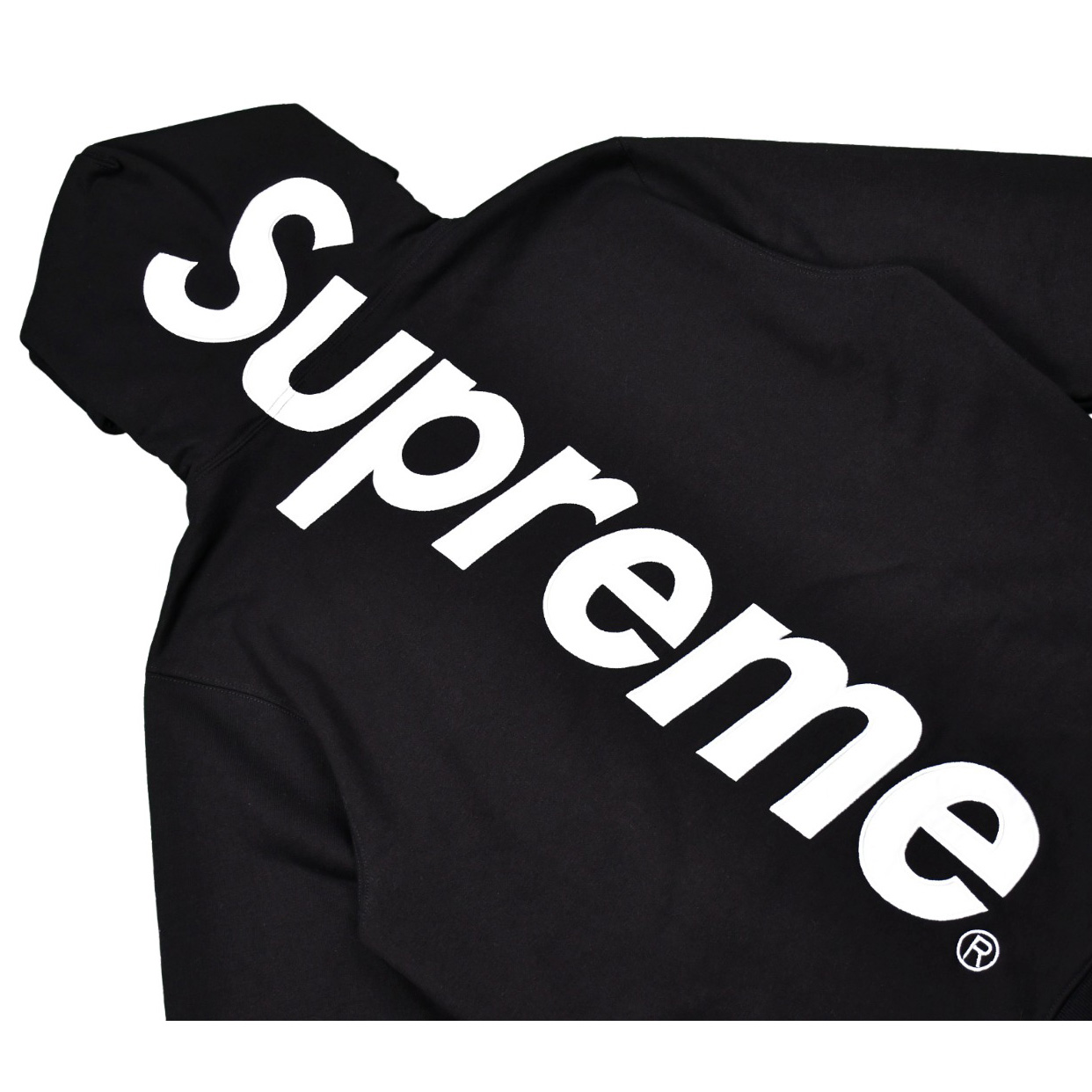 Supreme Satin Appliqué Hooded Sweatshirt - DopestKickz