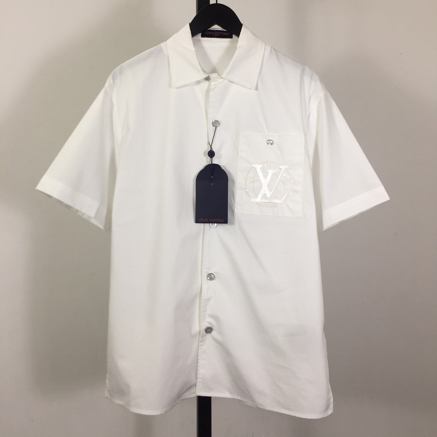Louis Vuitton Embroidered Short-Sleeved Cotton Shirt    - DopestKickz