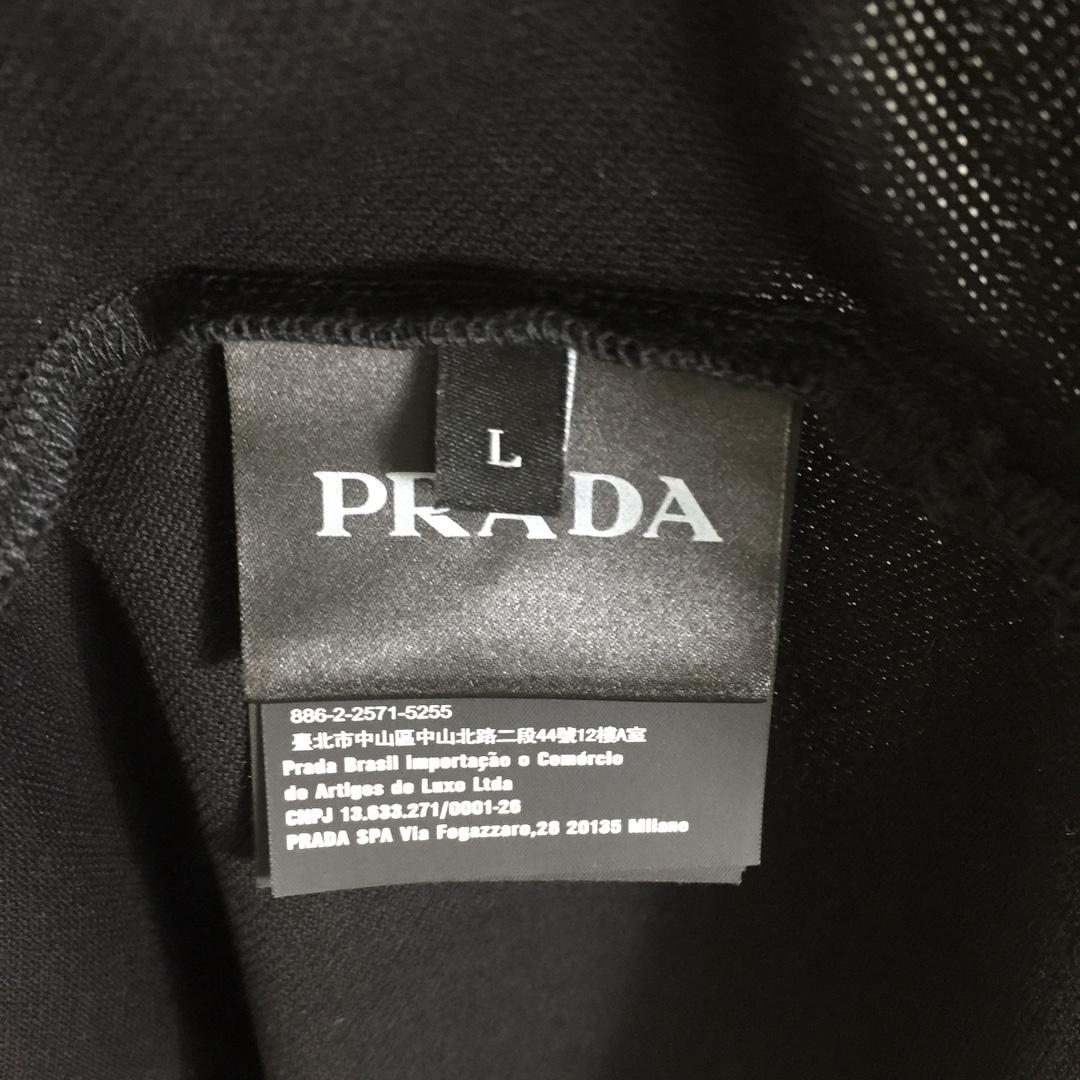 Prada Logo Cotton Polo Shirt - DopestKickz