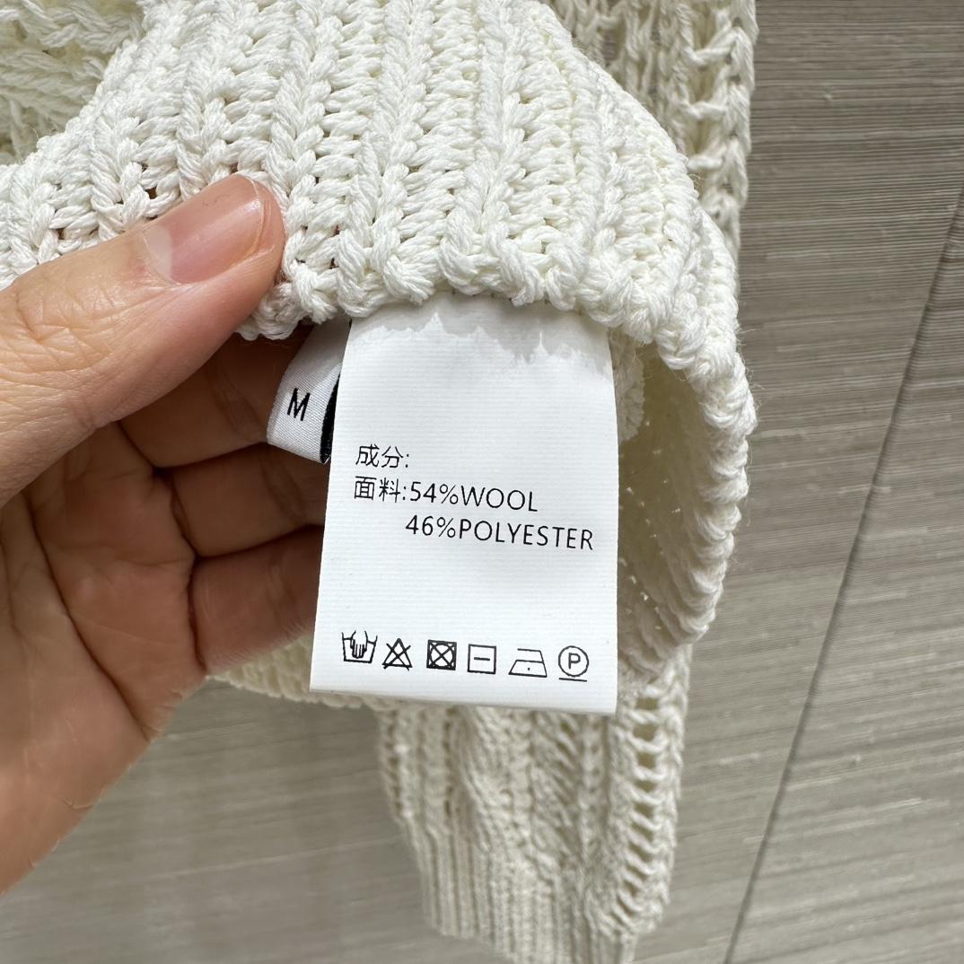 Brunello Cucinelli Jute And Cotton Cable & Mesh Sweater - DopestKickz