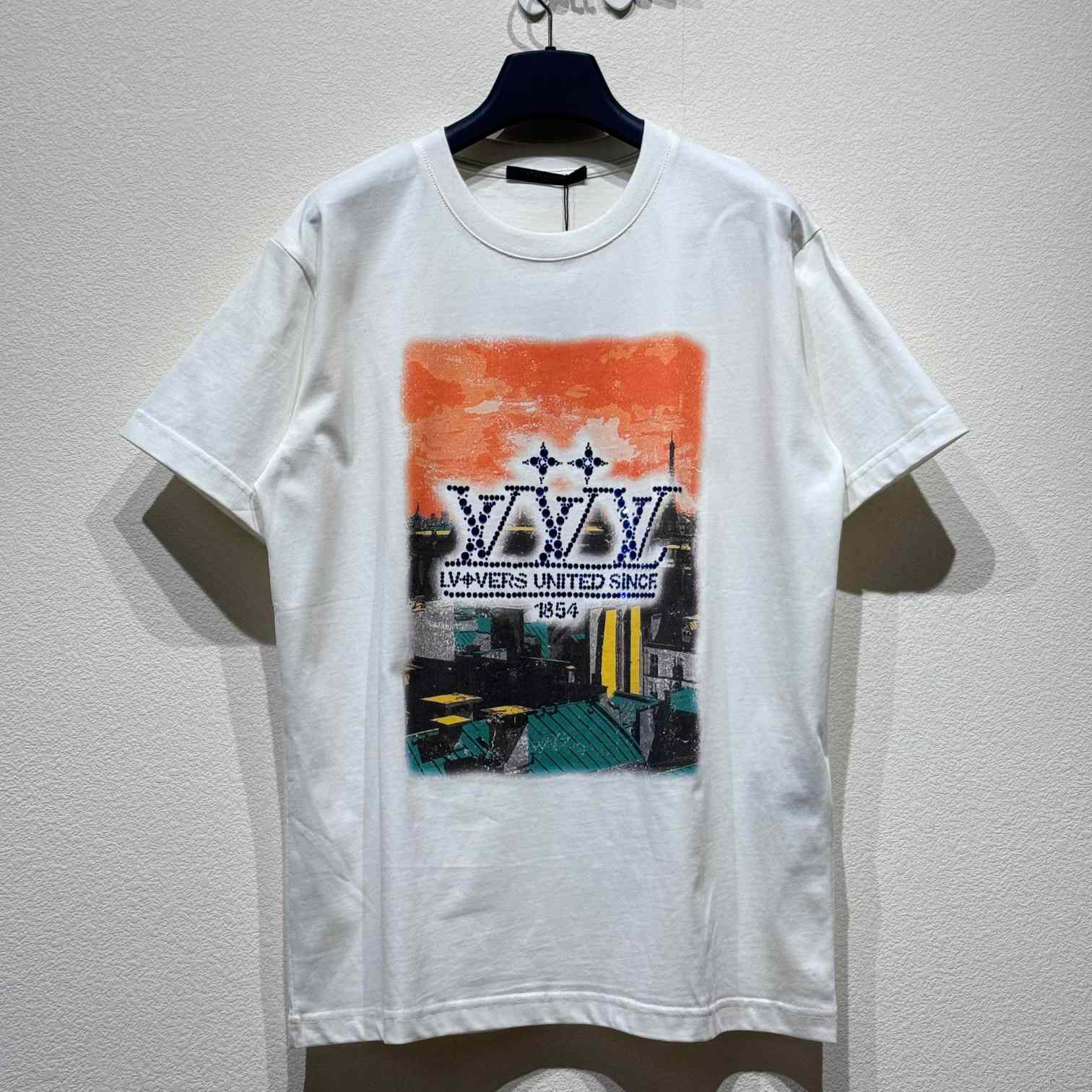 Louis Vuitton Embellished Graphic Cotton T-Shirt   1AHCKN - DopestKickz