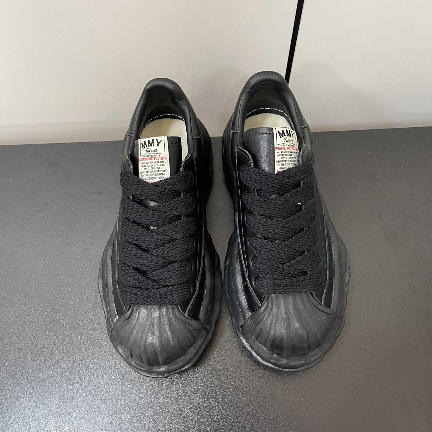 Maison Mihara Yasuhiro Blakey OG Sole Leather Sneakers - DopestKickz