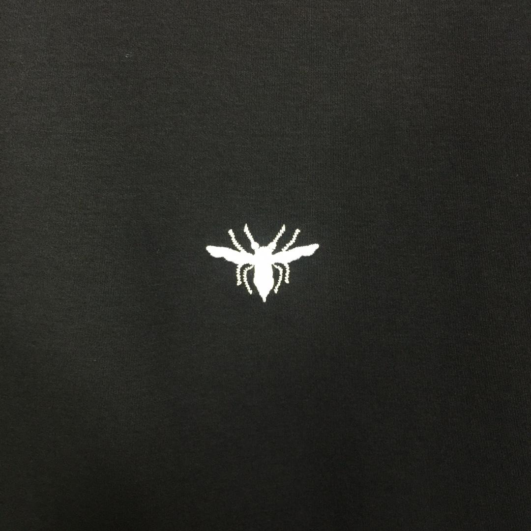 Dior Cotton T-Shirt With Bee Embroidery - DopestKickz