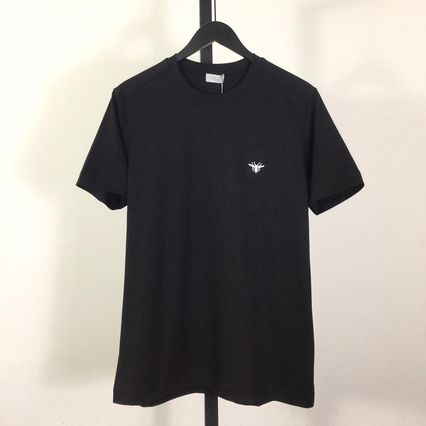 Dior Cotton T-Shirt With Bee Embroidery - DopestKickz