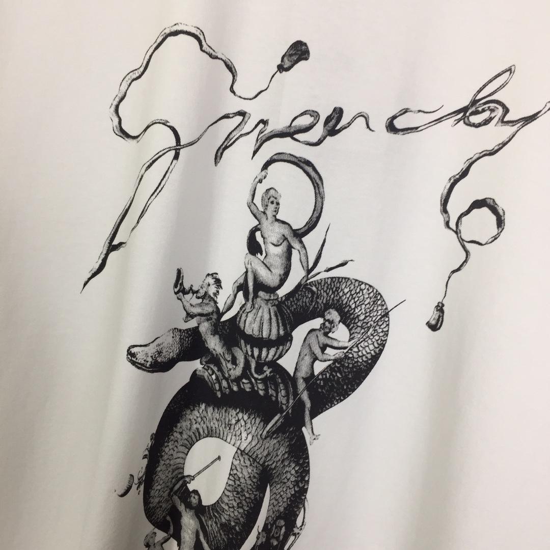 Givenchy T-shirt In Cotton With Chandelier And Snake Print - DopestKickz