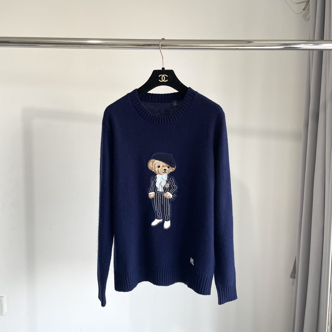 Ralph Lauren Cricket Polo Bear Silk Sweater - DopestKickz