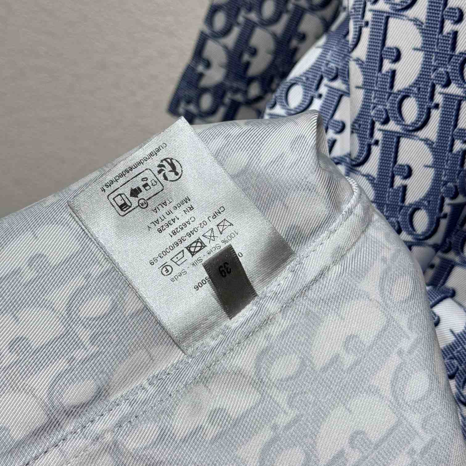 Dior Oblique Short-Sleeved Shirt  - DopestKickz